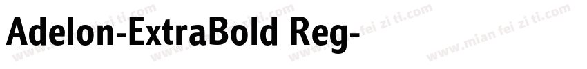 Adelon-ExtraBold Reg字体转换